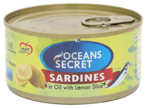 

Ocean Secret Sardines in - Vegetable oil with Lemon Slices 180 g