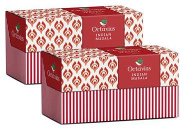 

Octavius Indian Masala Black Tea - 30 Tea Bags (25 5 Free) (Pack of 2)