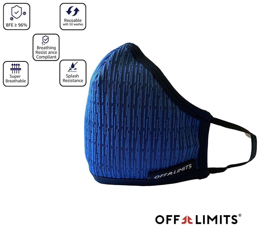 

Off Limits Zoom Shield 360 Soft Poly Fabric Face Mask Pack of 1