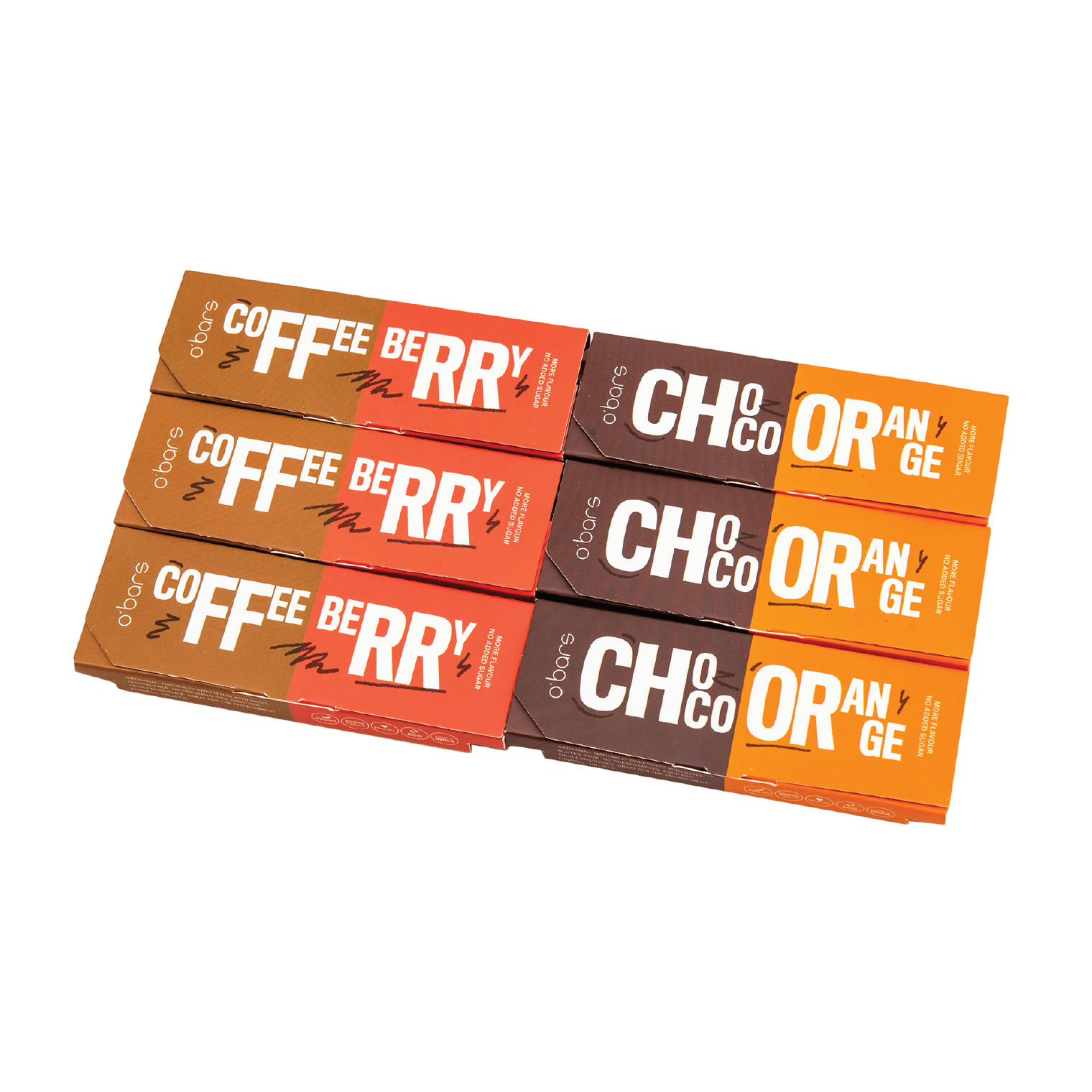 

O Greens Sugar Free and Glutten Free - Coffee Berry Chocolate late Orange Energy Protein Bars (50g) (6 Pcs)