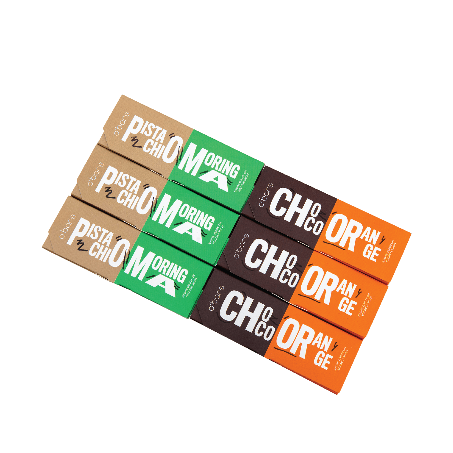 

O Greens Sugar Free and Glutten Free - Pistachio Moringa Chocolate late Orange Energy Protein Bars (50g) (6 Pcs)