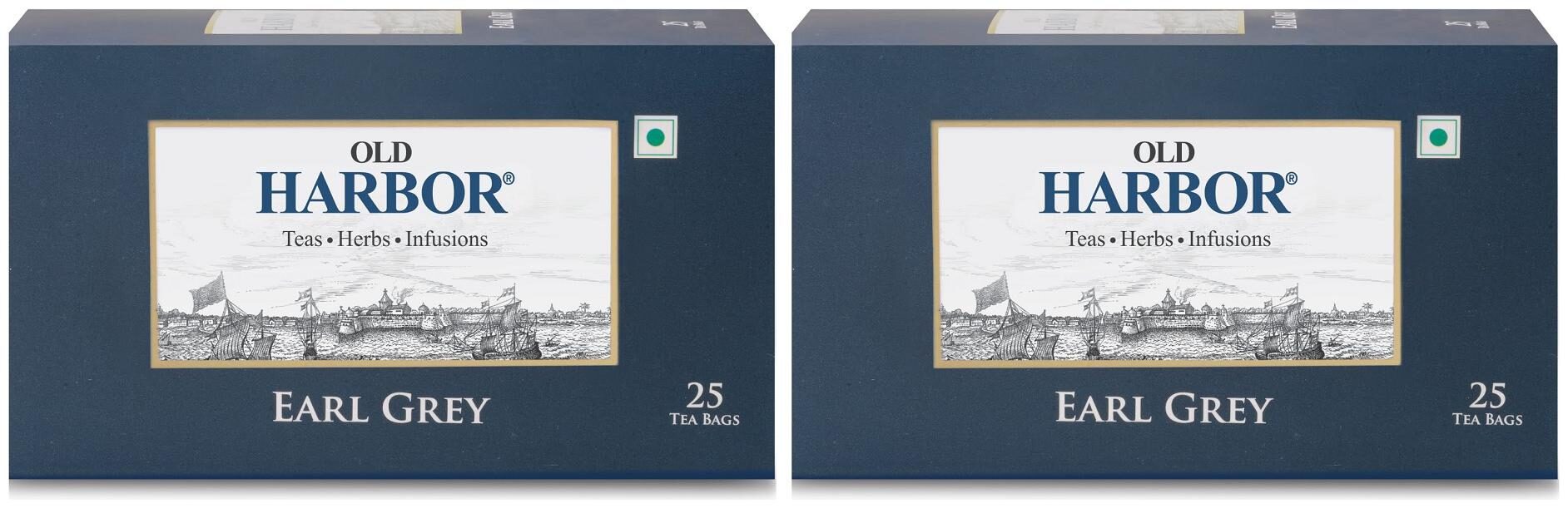 

Old Harbor Earl Grey Tea Flavoured Tea 25 Tea Bags(Pack of 2)