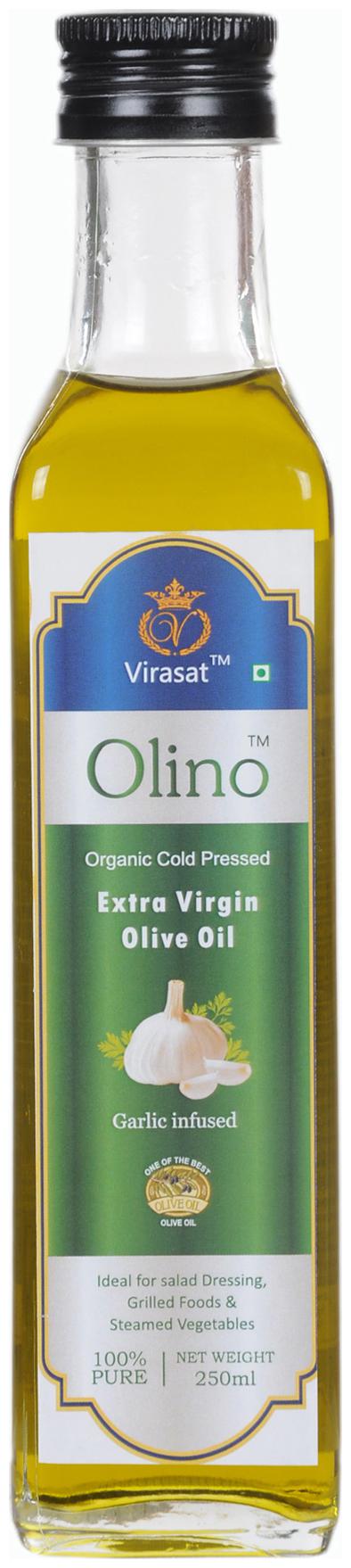 

Olino extra virgin garlic flavoured olive oil 250 ml