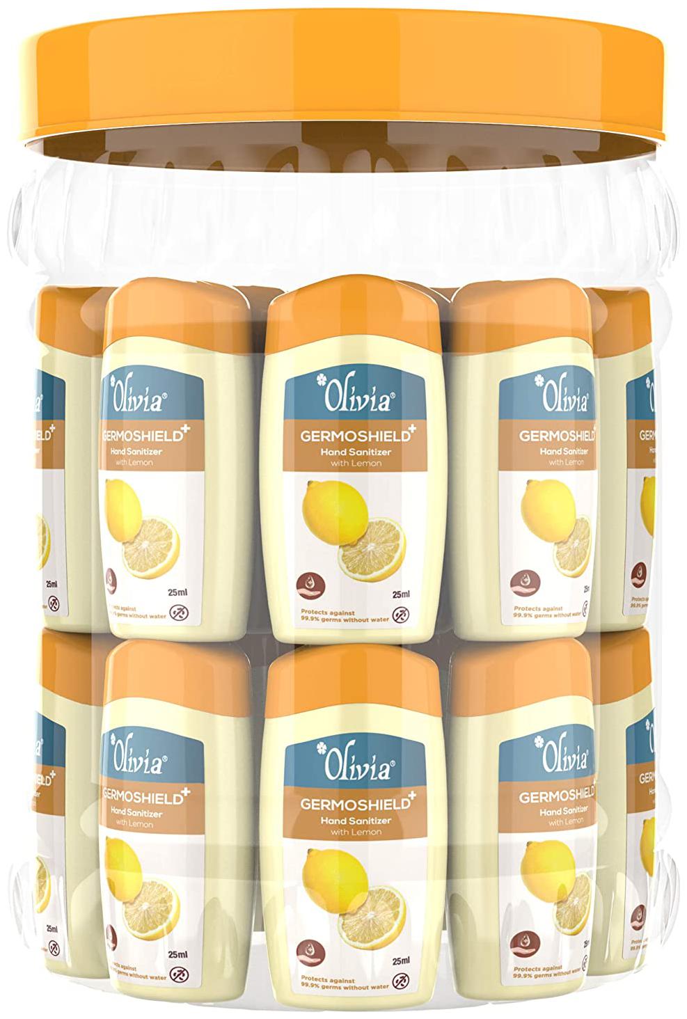 

Olivia Alcohol based Hand Sanitizer with Lemon 25ml (Pack of 36)