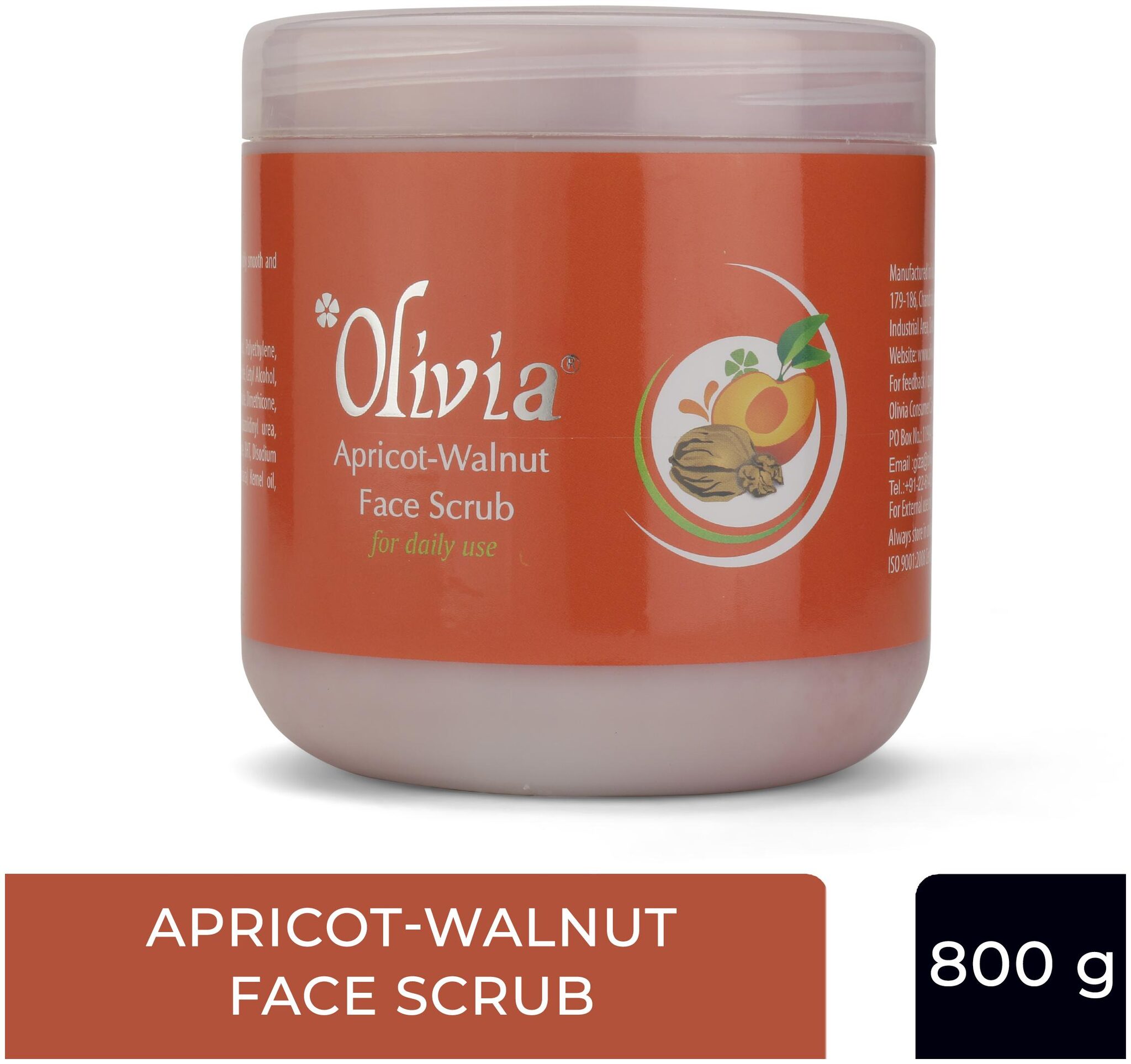 

Olivia Apricot-Walnut Natural Skin Care Face Scrub 800g