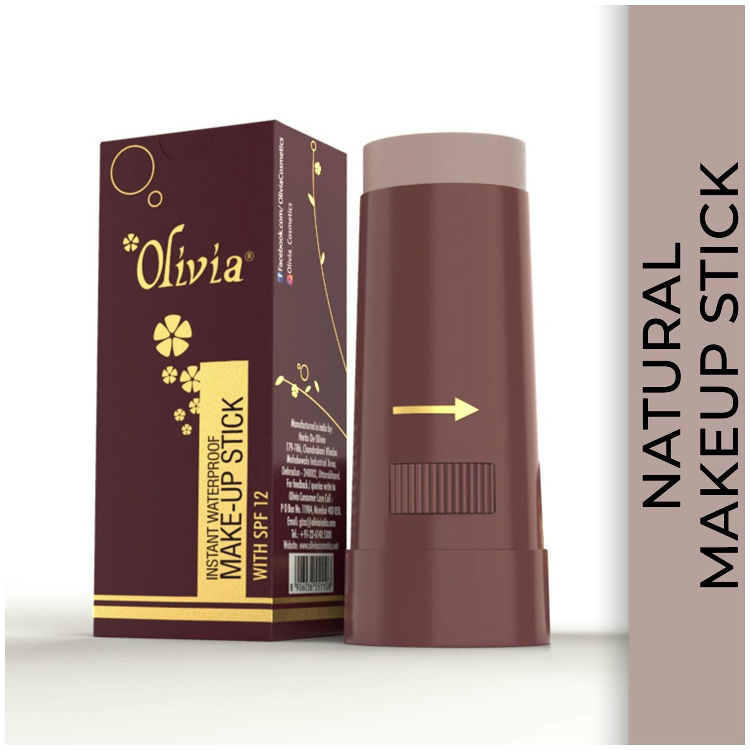 

Olivia Instant Waterproof Makeup Stick Concealer Natural 15g Shade No 3 (SPF 12)