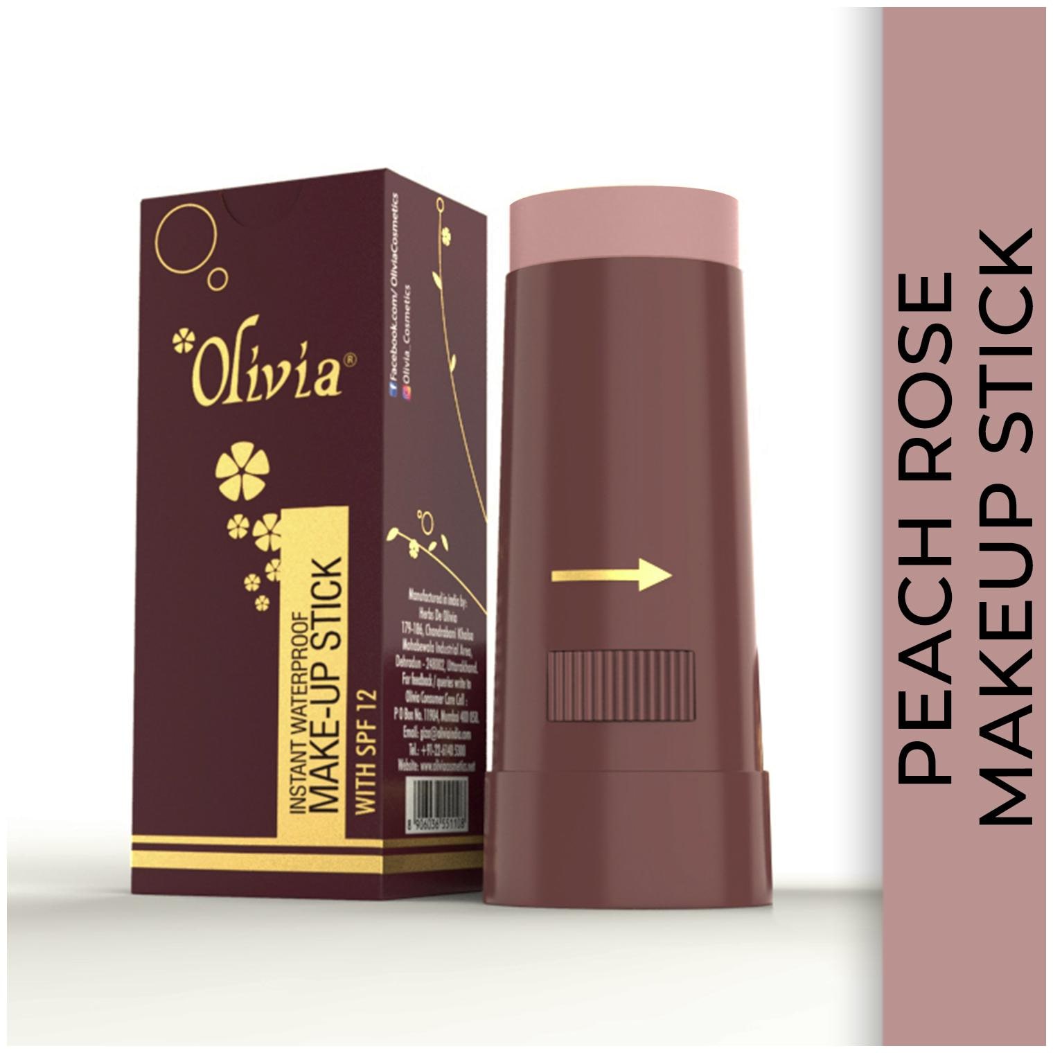 

Olivia Instant Waterproof Makeup Stick Concealer Peach Rose 15g Shade No 6 (SPF 12)