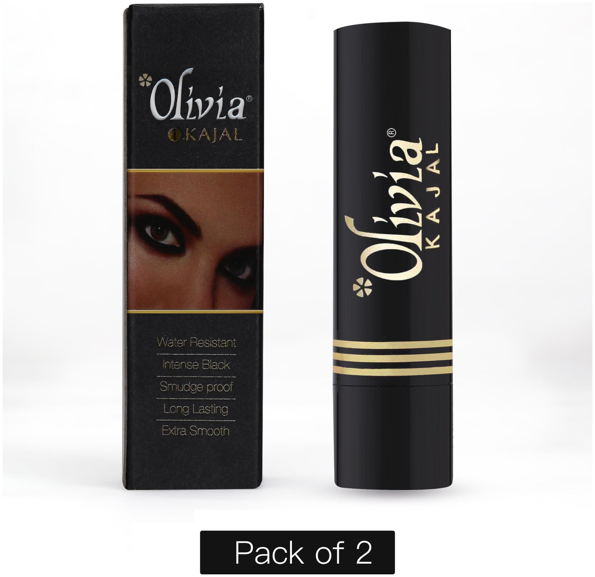 

Olivia Long Lasting Deep Eye Kajal Stick 2 5g - Pack of 2
