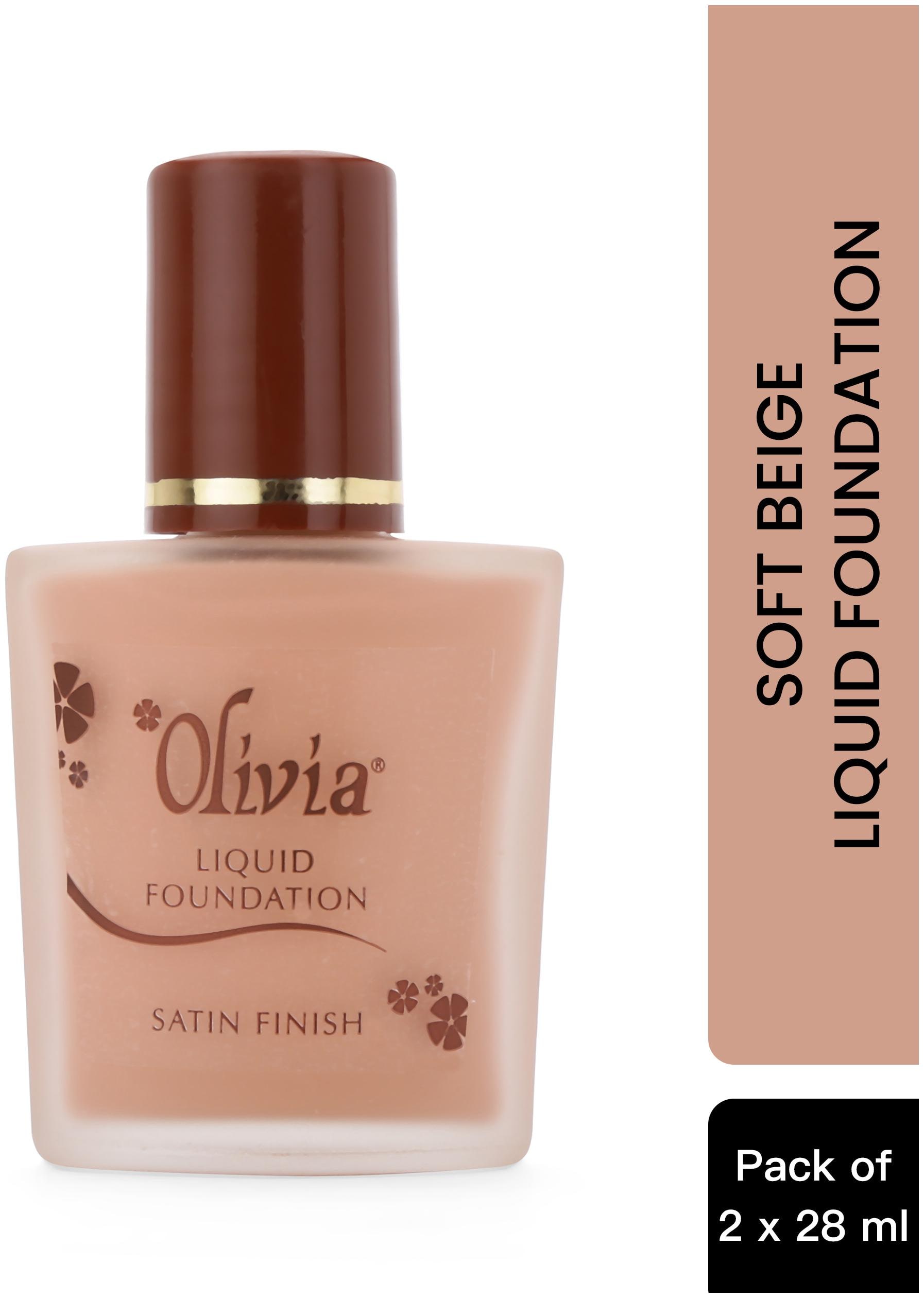 

Olivia Long Lasting Radiance Makeup Liquid Foundation Soft Beige 28ml Shade No 3 - Pack of 2