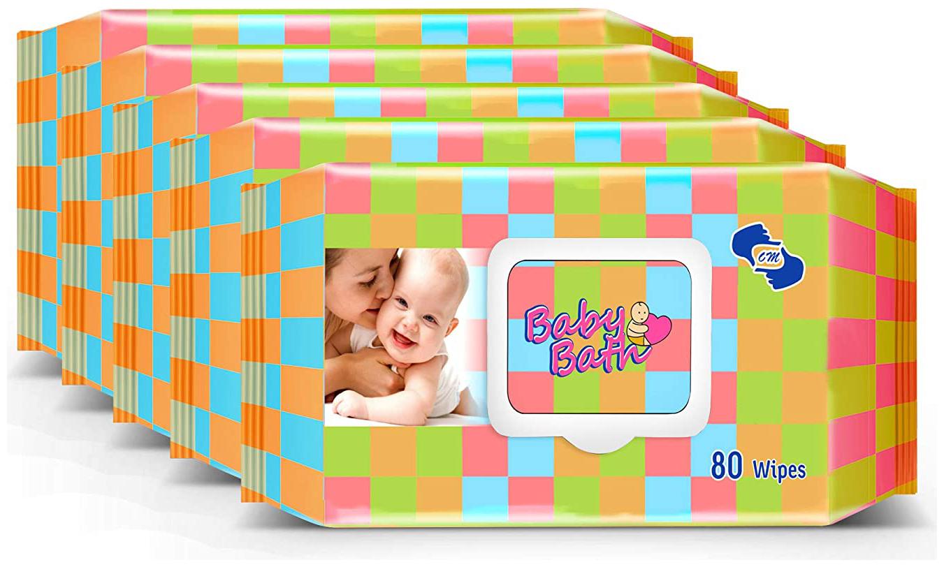 

Om Skincare Baby Wipes With Aloe Vera-400 pcs ( Pack of 5 )