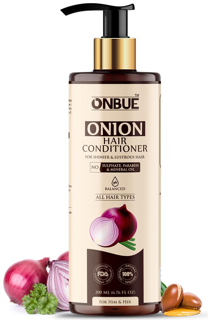 

Onbue Onion Hair Conditioner for Hair Fall Control Dandruff Control for Shinier Lustrous Hair ph Balanced - 200ml