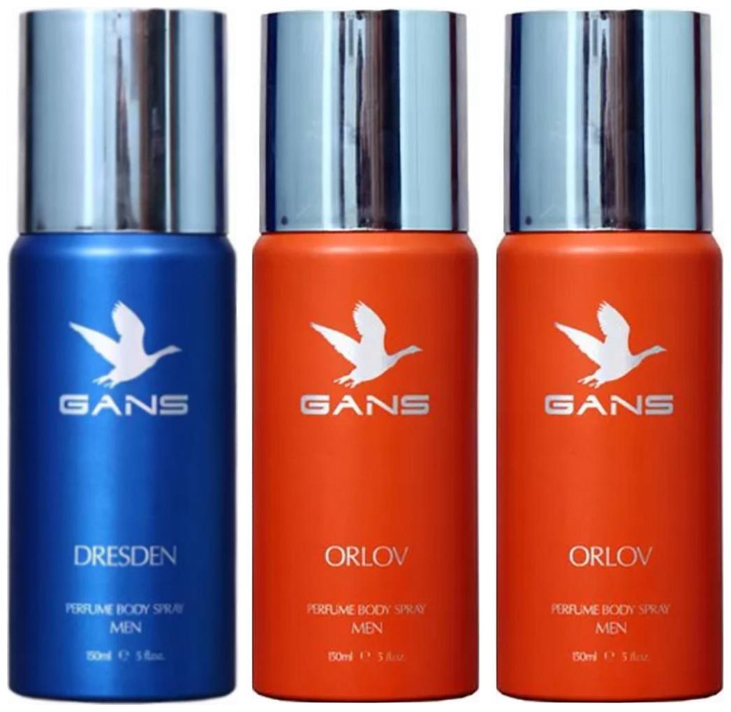 

One DRESDEN Two ORLOV Perfume Body Spray for Men (Pack of 3)