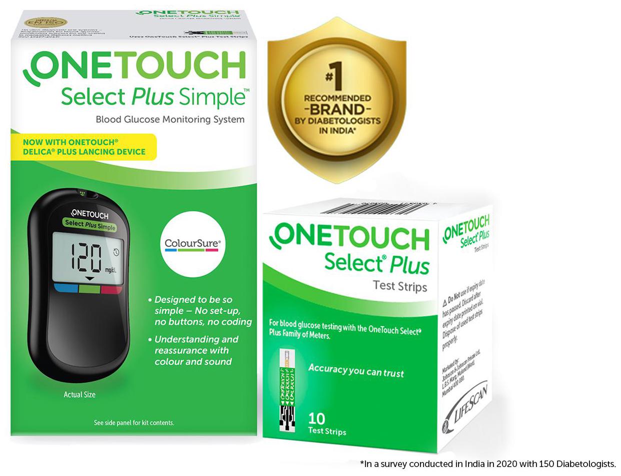 

OneTouch Select Plus Simple with 10 Free Strips