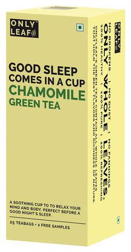 

Onlyleaf Chamomile Green Tea - 100 Natural Calming De-Stress 27 pcs