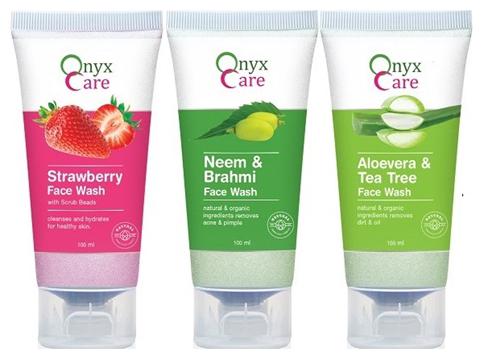 

Onyx Care Face Wash Neem Brahmi 100 ml Strawberry 100 ml Aloe vera 100 ml (Pack of 3)