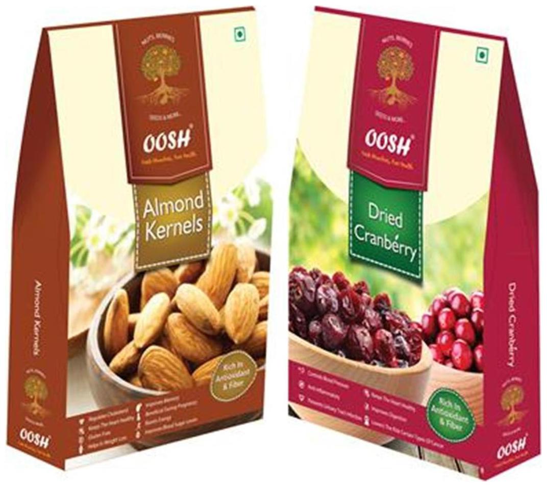 

Oosh Raw California Almond Kernel 250 G Dry Cranberry 250 G