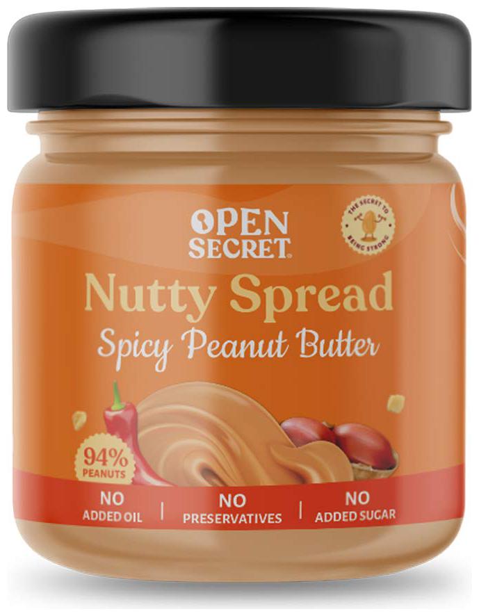 

Open Secret Spicy Peanut Butter Nutty Spread 490 g (Pack Of 1)