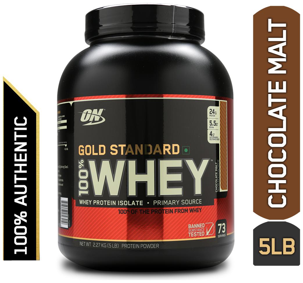 

Optimum Nutrition (On) Gold Standard 100 Whey Protein Powder - 2 27 kg (5 lb) (Chocolate Malt)