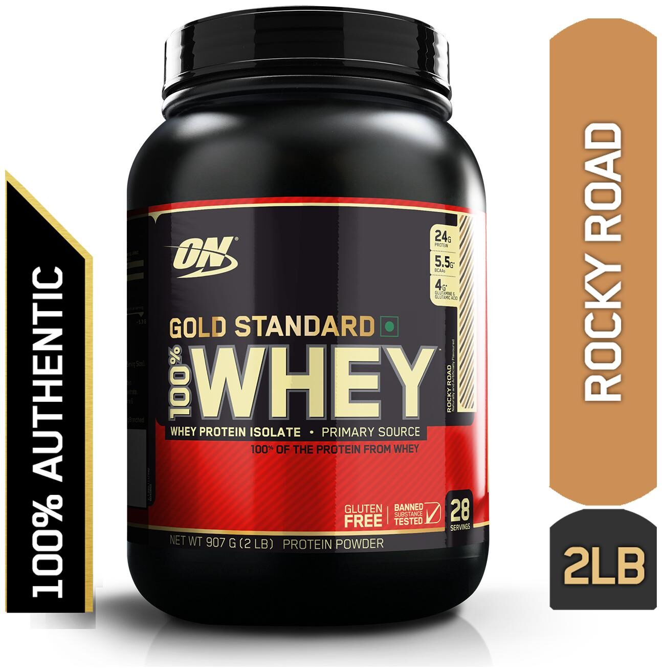 

Optimum Nutrition (On) Gold Standard 100 Whey Protein Powder - 0 90 kg (2 lb) (Rocky Road)
