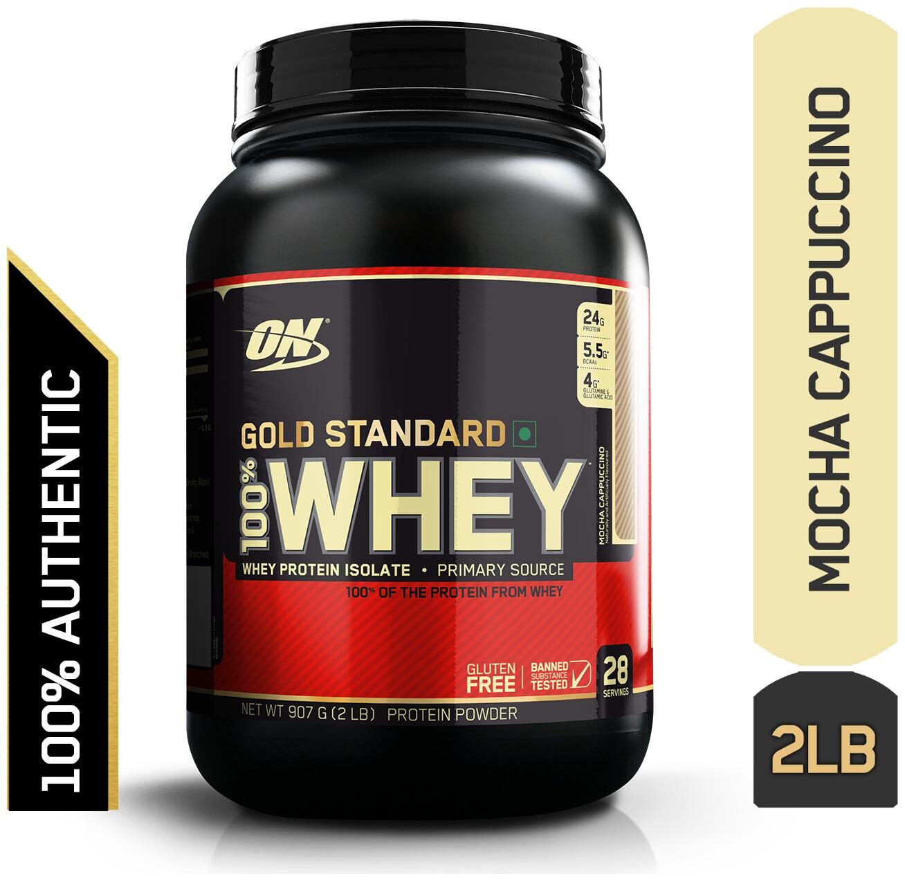 

Optimum Nutrition (On) Gold Standard 100 Whey Protein Powder - 0 90 kg (2 lb) (Mocha Cappuccino)