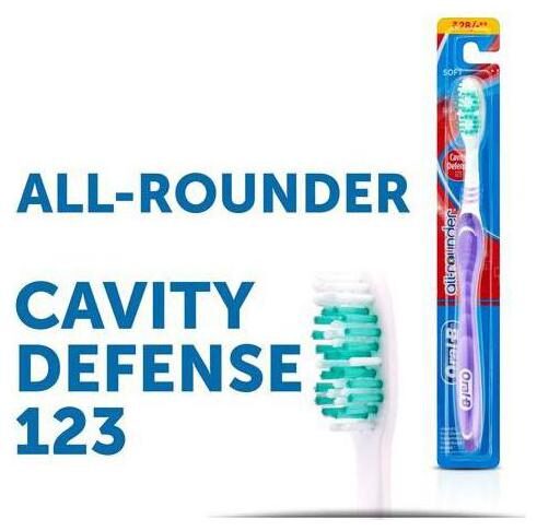 

Oral-B Tooth Brush - All Rounder Cavity Defense 123 Soft 1 pc