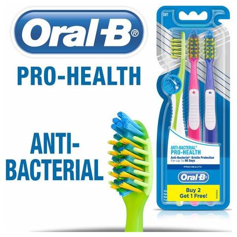 

Oral-B Toothbrush - Pro-Health Anti-Bacterial Soft 1 pc
