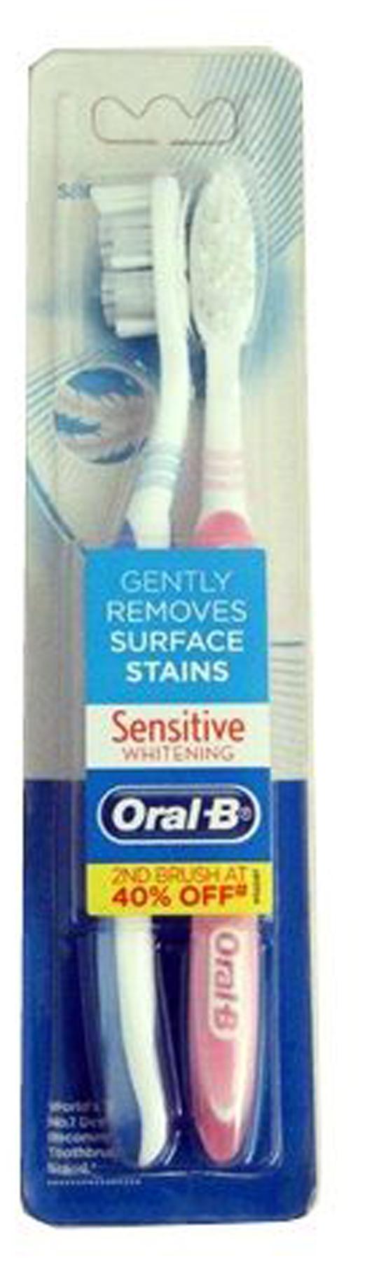 

Oral-B Tooth Brush Sensitive Whitening Value Pack 2 pcs