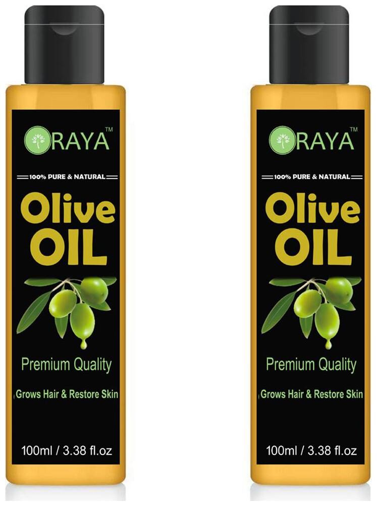 

ORAYA 100 Pure Organic Cold Pressed Extra Virgin Olive Oil for Hair Skin 200ml