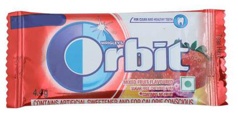 

Orbit Sugar Free Chewing Gum - Mixed Fruit Flavoured 4 4 g