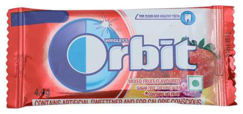 

Orbit Sugar Free Chewing Gum - Mixed Fruit Flavoured 4 4 g
