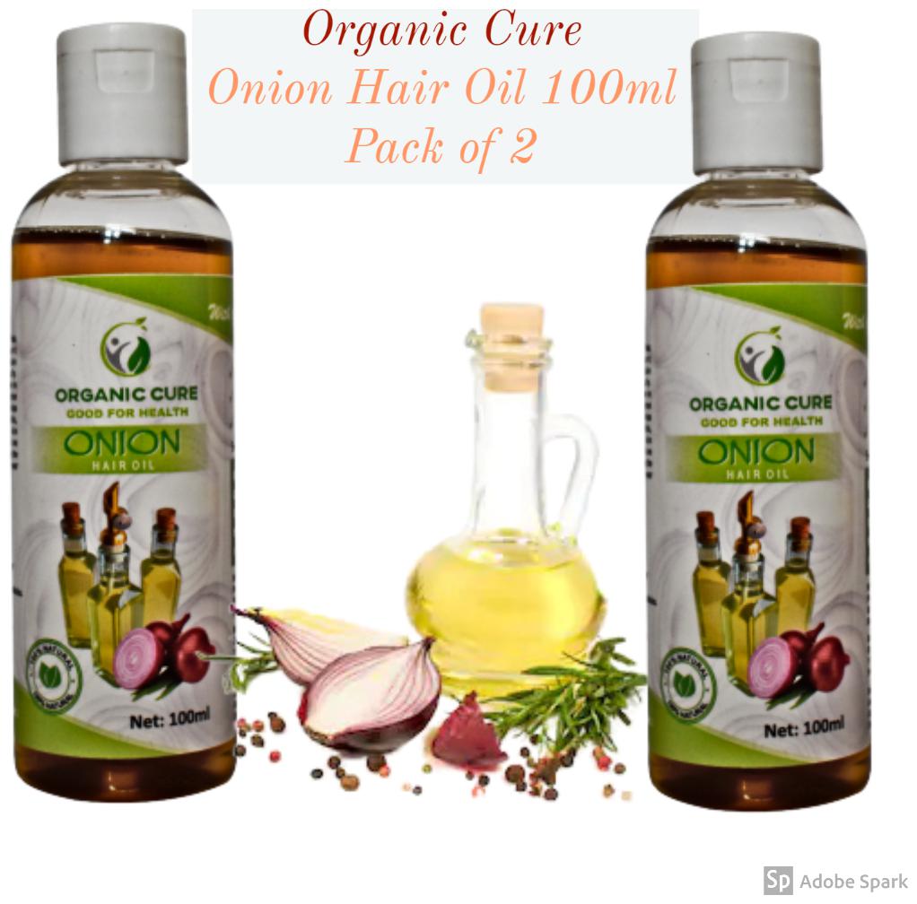 

Organic Cure Onion Hair Oil 100ml ( Pack of 2 )