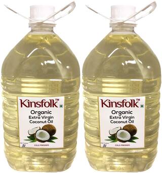 Buy Kinsfolk Organic Extra Virgin Coconut Oil Cold Pressed 5 L Pack Of 2 Online At Low Prices In India Paytmmall Com Shea moisture 100% extra virgin coconut oil 15 oz 2pk. kinsfolk organic extra virgin coconut oil cold pressed 5 l pack of 2