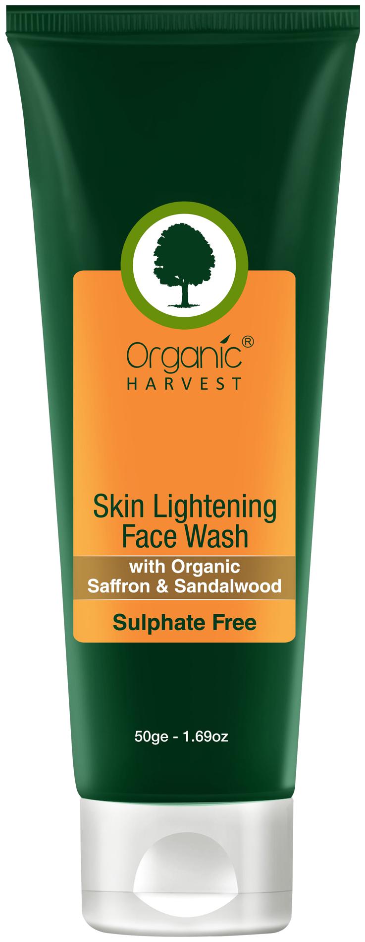 

Organic Harvest Face Wash - Skin Lightening (Sulphate Free) 50g
