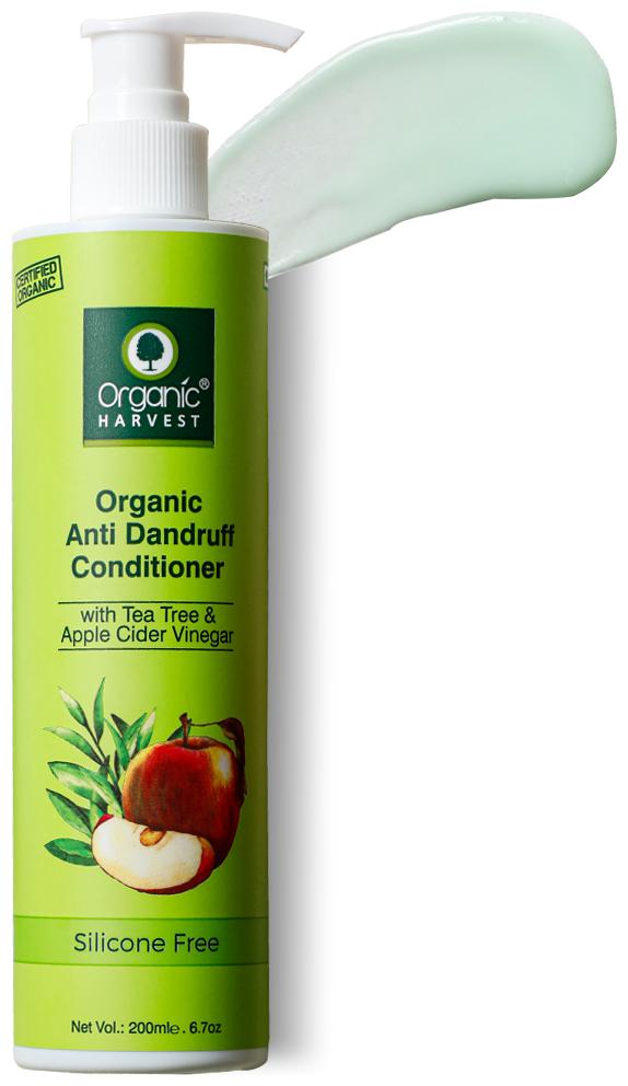 

Organic Harvest Apple Cider Vinegar Tea Tree Oil Anti Dandruff Conditioner Sulphate And Paraben Free Conditioner for Itchy and Dry Scalp 200 ml