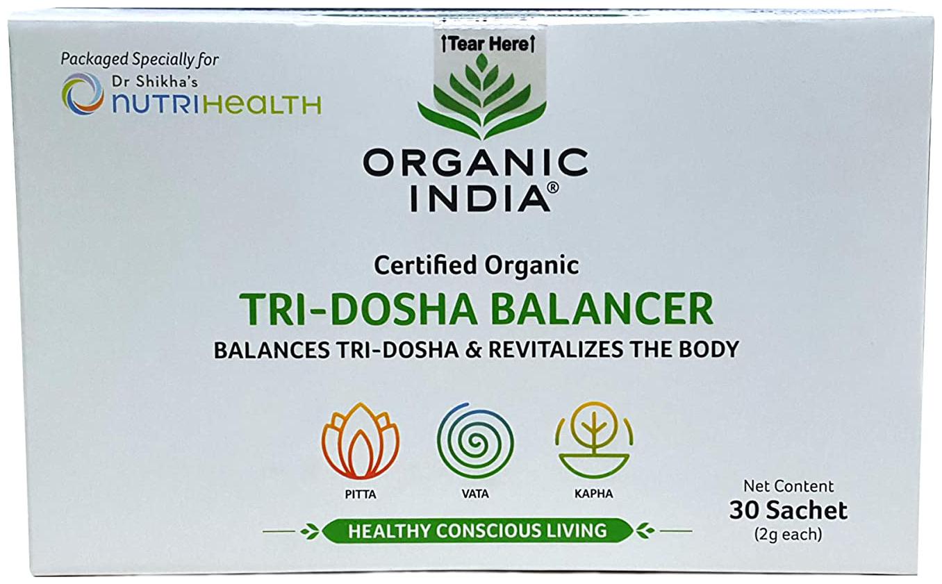 

Organic India Tri-Dosha Balancer 30 sachets for Diabetes and gut health 60 g