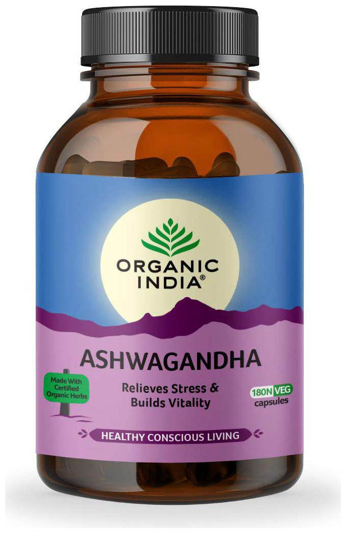 

Organic India - Ashwagandha 180 Capsule Bottle Immunity Immunity Booster