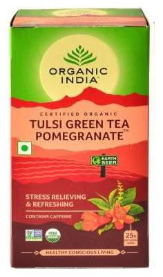 

Organic India Tulsi Green Tea Pomegranate 25 Tea Bags