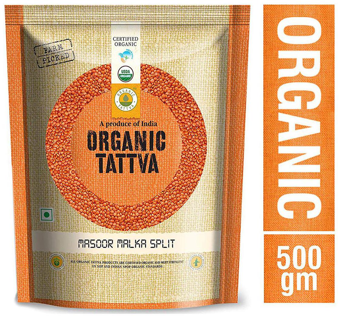 

Organic Tattva Organic Masoor - Malka 500 g