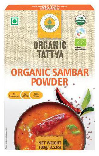 

Organic Tattva Organic - Sambar Powder 100 g