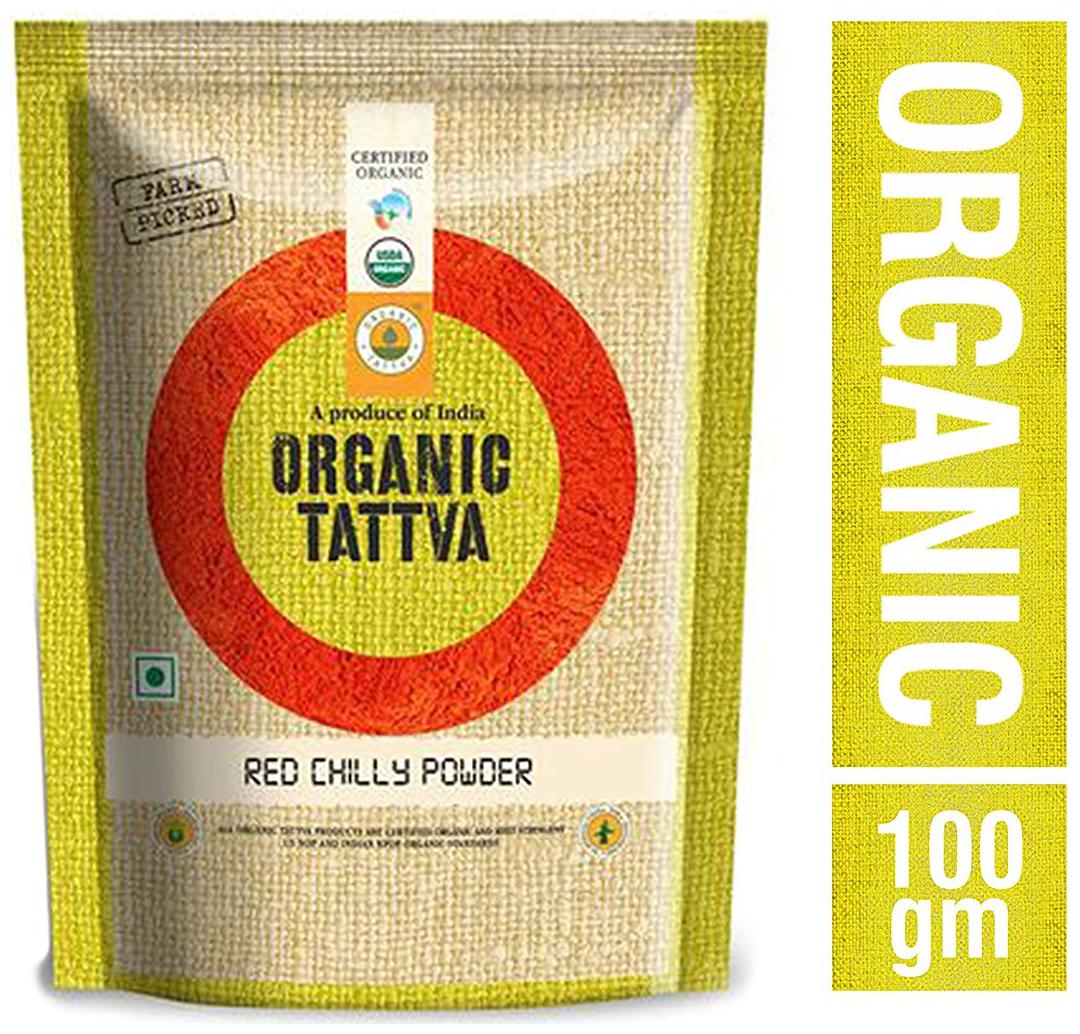

Organic Tattva Organic Powder - Red Chilly 100 g