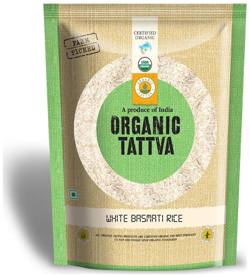 

ORGANIC TATTVA WHITE BASMATI RICE 1 kg PP