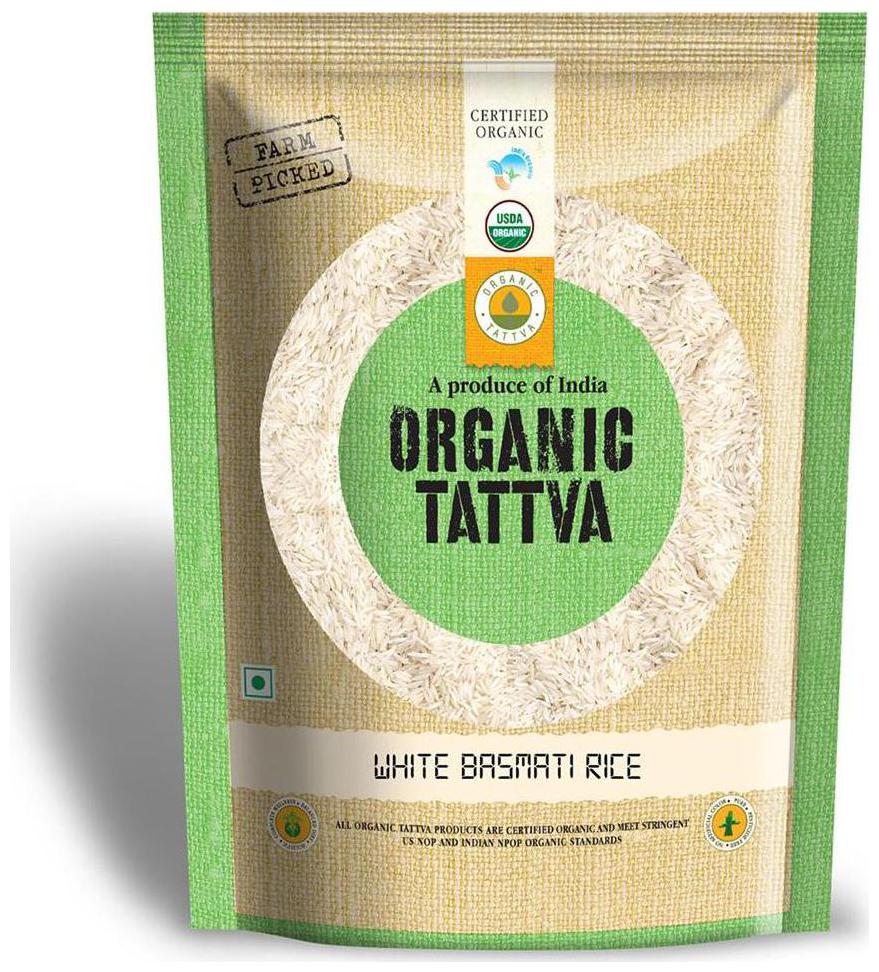 

ORGANIC TATTVA WHITE BASMATI RICE 1 kg PP