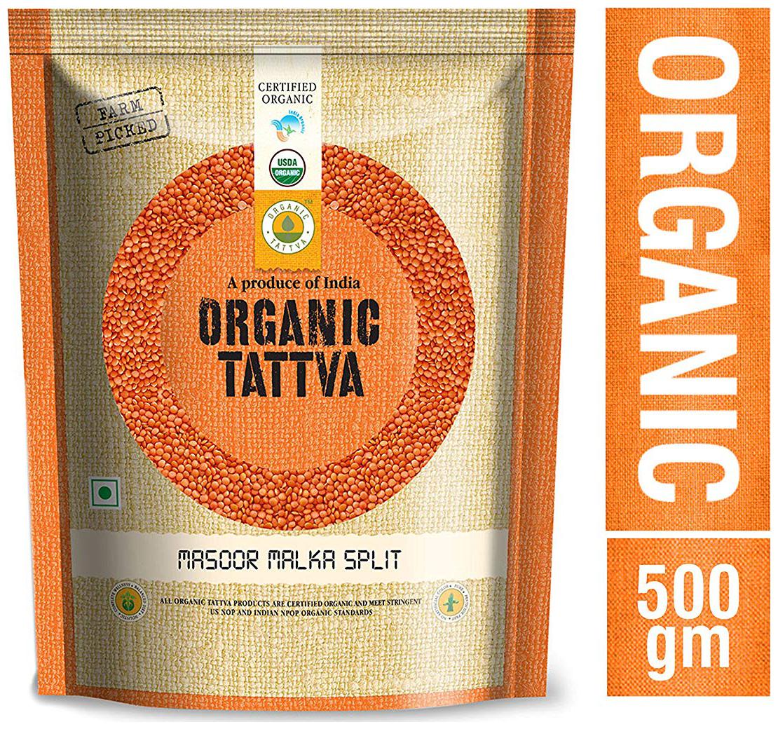 

Organic Tattva Organic Masoor - Malka 500 g