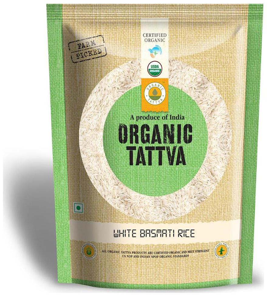 

ORGANIC TATTVA WHITE BASMATI RICE 1 kg PP