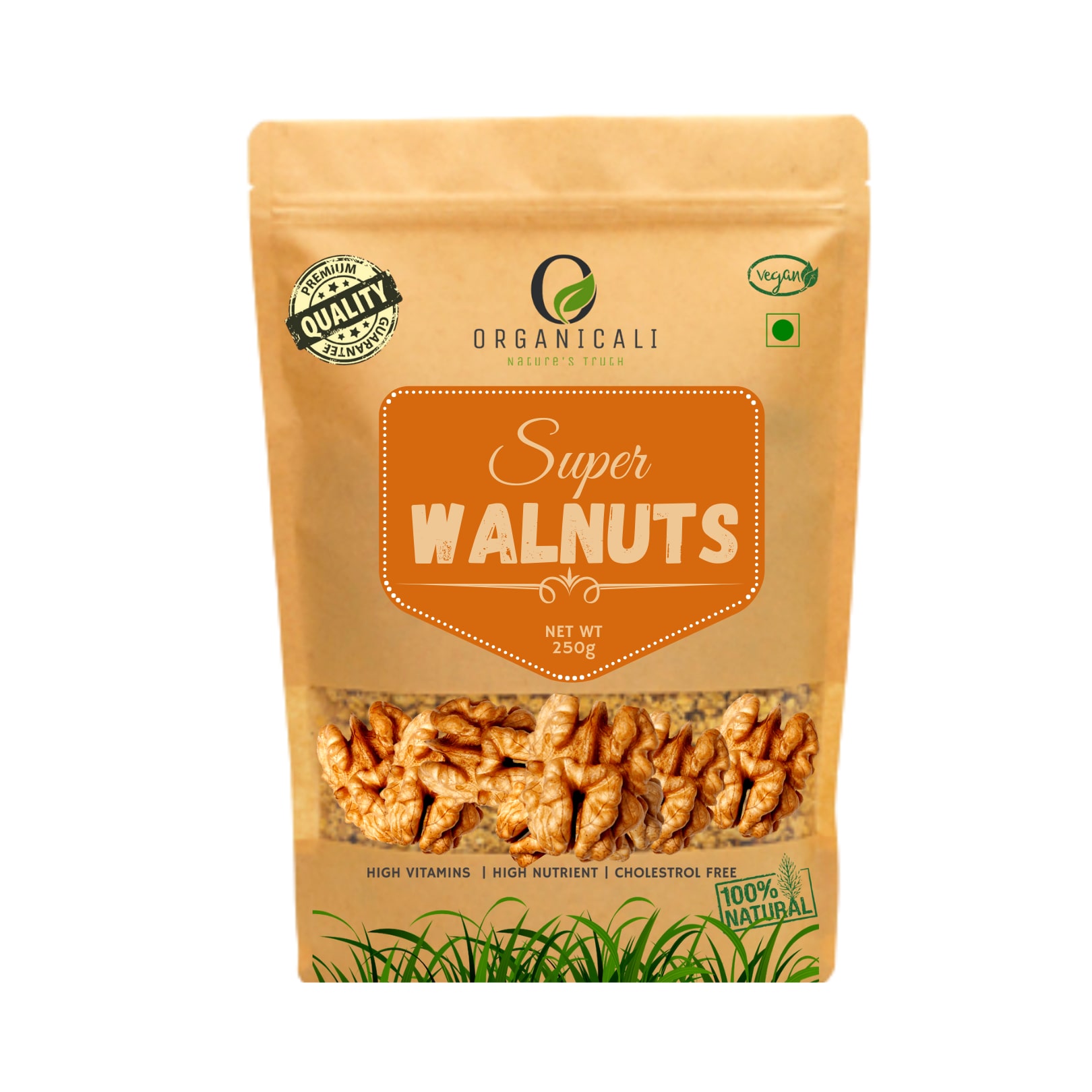 

Organicali Super without Shell Wallnuts 250g (Pack Of 1)
