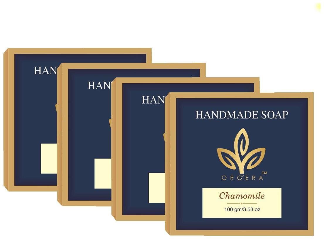 

ORGERA Handmade Cream Soap Chamomile 100 g (Pack of 4)