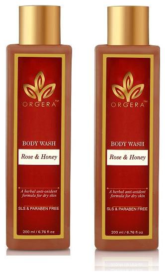 

ORGERA Herbal Body Wash Rose and honey 200 ml (Pack of 2)