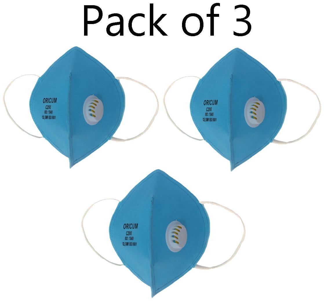 

Oricum Dust Control Face Mask with Earloops (Pack of 3 )