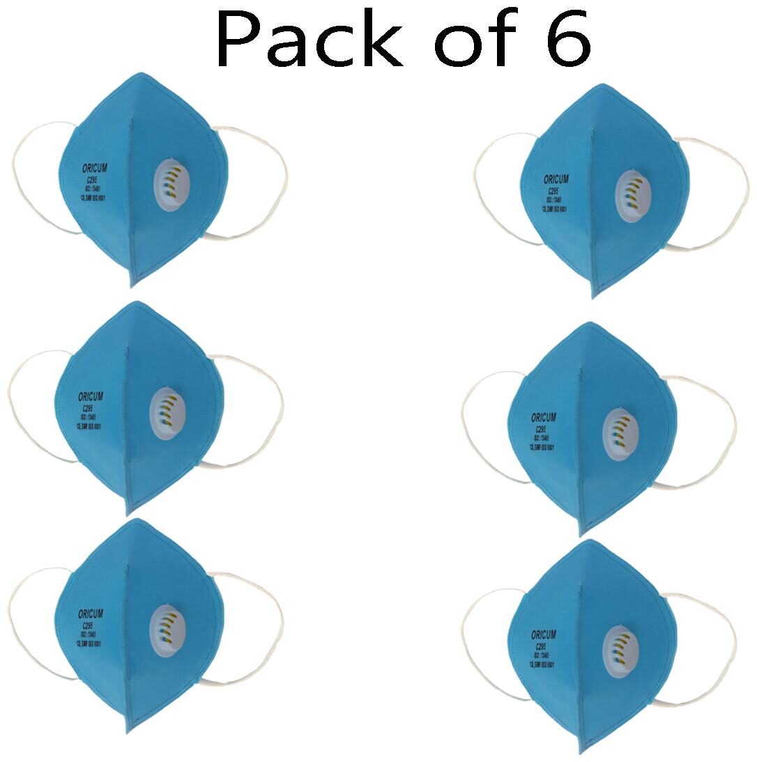 

Oricum Dust Control Face Mask with Earloops (Pack of 6 )
