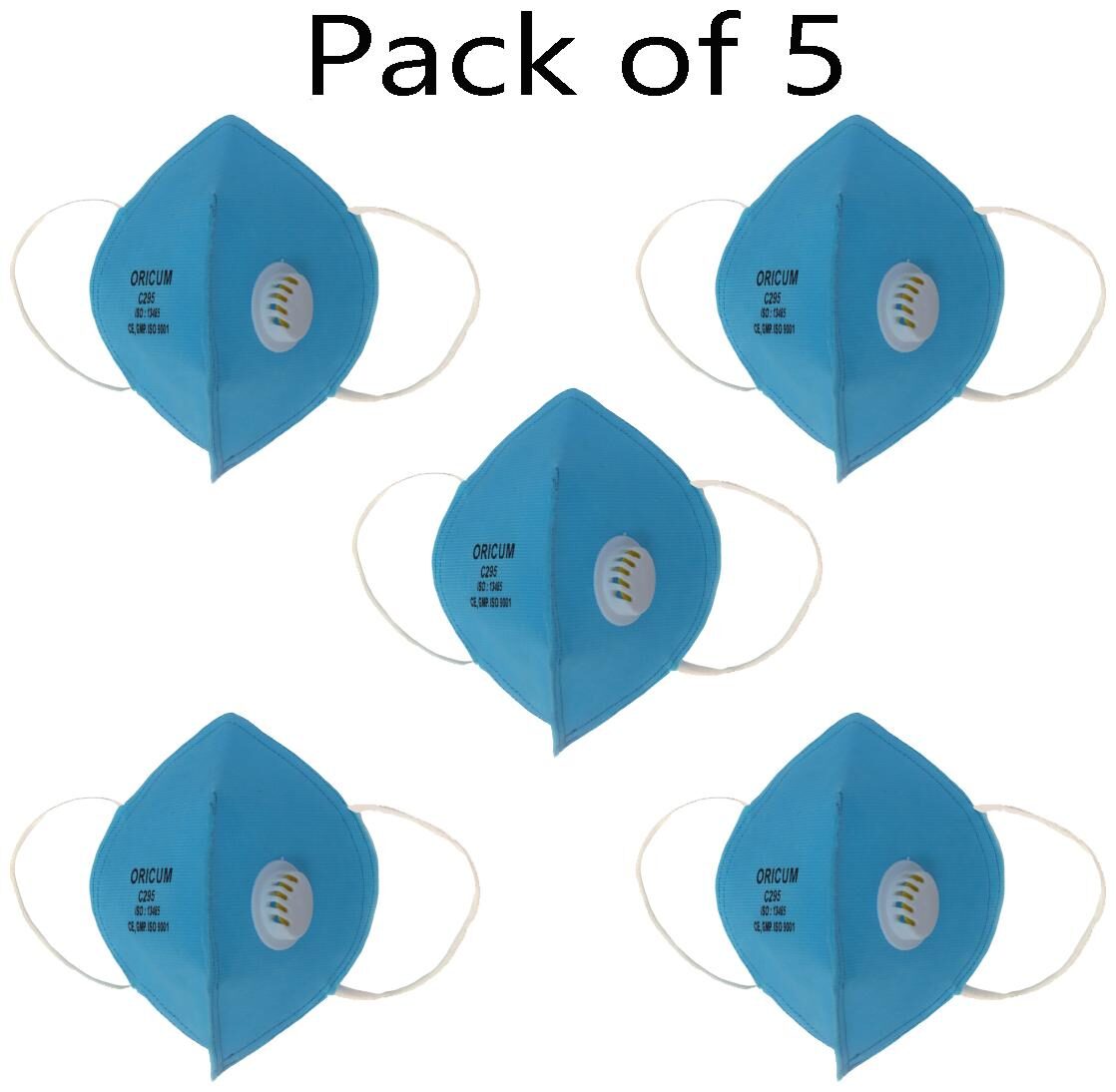 

Oricum Dust Control Face Mask with Earloops (Pack of 5 )
